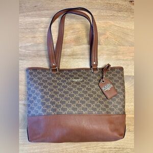 Karl Lagerfeld Monogram Brown Tote
